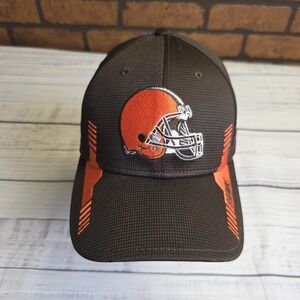 New Era Cleveland Browns Hat Brown Fitted Small Medium Football‎ 39THIRTY Helmet